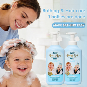 Gel <span class=keywords><strong>Douche</strong></span>, Shampoing et Après-Shampoing 3-en-1 Bio Nary pour Bébé – Sans Larmes, Nettoyage Doux Cheveux et Peau, Extraits Naturels, Approuvé par les Mamans - Product Image 5