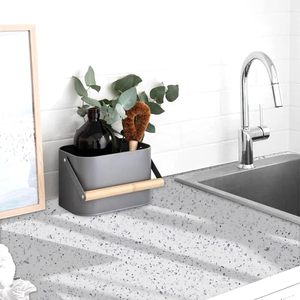 Oron déco bon marché brillant marbre autocollant peler et coller papier peint granit blanc imperméable auto-adhésif papier peint pour mur de <span class=keywords><strong>cuisine</strong></span> - Product Image 3