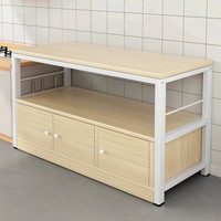 Étagère de rangement de cuisine multi-niveaux sur pied, armoire multifonctionnelle pour la maison, buffet