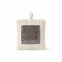 Sachet de lavande en lin naturel avec fenêtre, parfum d'ambiance pour armoire et maison, sachet de lavande séchée pour une air frais, vente en gros