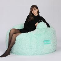 SAC en mousse pour femme, sacoche personnalisable 4 pieds — 9 pieds, en fausse fourrure compressée, nouveau SAC de haricots, grand canapé