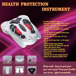 Masajeador de pies electromagnético de baja frecuencia, masaje tens para la circulación sanguínea con almohadillas de electrodos - Product Image 4