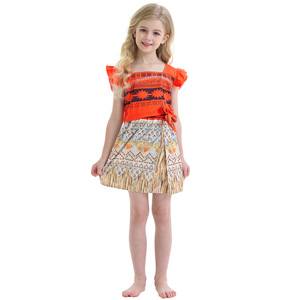 Costume da Principessa Moana per Bambine, Travestimento per Natale, <span class=keywords><strong>Halloween</strong></span> e Film d'Avventura DISP-001 - Product Image 2