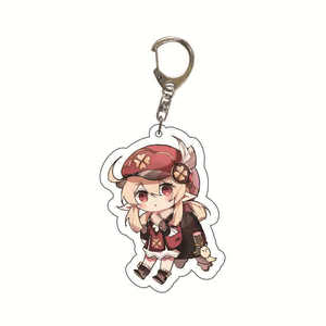 Llaveros Acrílicos de 5.5cm, 63 Colores, Ámbar, Kaeya, Alberch, Barbara, para los Fanáticos de Genshin Impact, como Regalo - Product Image 6