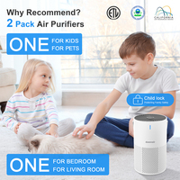 Nouveau Purificateur d'Air Portable 2025 avec Filtre HEPA H13, Générateur d'Ions Négatifs 20M et Diffuseur d'Arômes, Alimentation USB-C