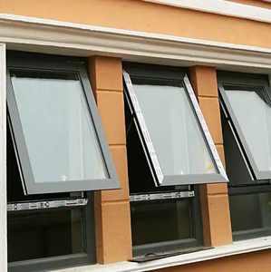 Fenêtres à auvent en aluminium à double <span class=keywords><strong>vitrage</strong></span> et isolation <span class=keywords><strong>phonique</strong></span> de conception moderne à ouverture vers l'extérieur - Product Image 5
