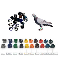 Bague de patte RFID 9 mm robuste en ABS étanche avec puce EM4305 125 kHz lecture/écriture pour colombes et poulets, idéale pour clubs de course de colombes