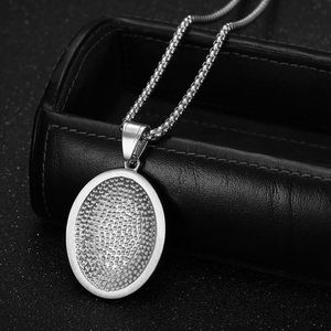 Colliers à maillons et pendentifs Hip Hop Saint <span class=keywords><strong>Christophe</strong></span>, motif pièce religieuse chrétienne, en acier titane, plaqué or 18 carats, bijoux de mode pour femmes - Product Image 4