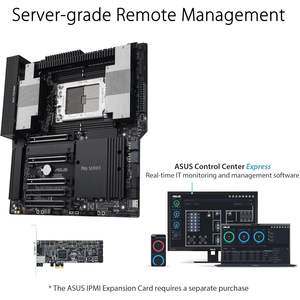 Carte mère de station de travail ASUS Pro WS TRX50 SAGE WIFI CEB, chipset AMD TRX50, mémoire DDR5, socket TR4, ordinateur de bureau - Product Image 5