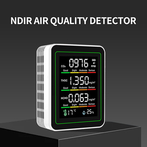 Ndir Nouveau Moniteur <span class=keywords><strong>de</strong></span> Qualité <span class=keywords><strong>de</strong></span> l'Air Intérieur 5-en-1 Analyseur <span class=keywords><strong>de</strong></span> Formaldéhyde Dioxyde <span class=keywords><strong>de</strong></span> Carbone TVOC <span class=keywords><strong>Capteur</strong></span> <span class=keywords><strong>de</strong></span> Température et d'Humidité Certifié IP56 - Product Image 2