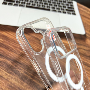 Coque transparente antichoc magnétique en TPU et PC pour iPhone 17 Air, compatible avec iPhone 17, 16, 15, 14, 13, 12, <span class=keywords><strong>11</strong></span> Pro <span class=keywords><strong>Max</strong></span> - Product Image 4