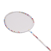 Raquette de badminton personnalisée en fibre de carbone pour les sports de plein air