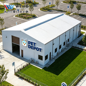 Export Standard Custom Distribution Center Seismic Resistant Portal Frame <b>Hub</b> Steel Structure Pet Depot Warehouse - Product Image 1