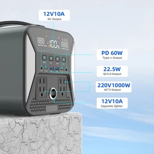 Générateur solaire portable 1000W Factory Super Green Energy, système de stockage d'énergie par batterie, station d'alimentation USB - Product Image 4
