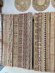 Modanature Decorative in legno intagliato decorazione d'interni a strisce modanature in legno massello modanature corona per mobili - Product Image 3