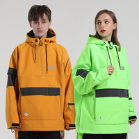 Combinaison de ski neuve pour homme et femme, snowboard, à capuche, imperméable, coupe-vent, résistante à l'usure, colorée, lumineuse, combinaison de ski de nuit