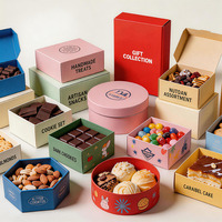 Cajas Rígidas de Cartón Reciclado Ecológicas Modernas Personalizadas con Ventana Transparente, Recubrimiento UV y Grabado en Relieve para Empaque de Chocolate/Dulces