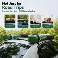 Porte-bagages de toit gonflable universel pour voiture sans rails, porte-bagages souple pour SUV, tente, kayak, sans perçage