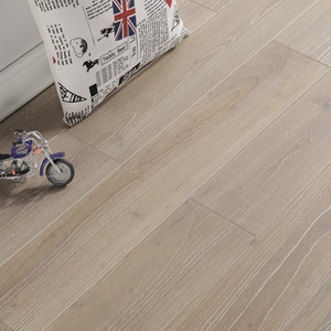 <span class=keywords><strong>Parquet</strong></span> en bois de teck chinois couleur naturelle préfini brossé 18 mm, qualité sélectionnée - Product Image 3