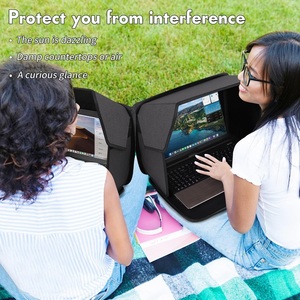 Bolsa para portátil duradera de 16 <span class=keywords><strong>pulgadas</strong></span> con parasol, cubierta de pantalla de privacidad antideslumbrante plegable para trabajo al aire libre - Product Image 3