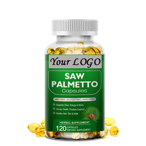 120 Pièces Saw Palmetto Capsules Softgel Cheveux Peau Ongles Soins Sains Suppléments À Base De Plantes - Product Image 1