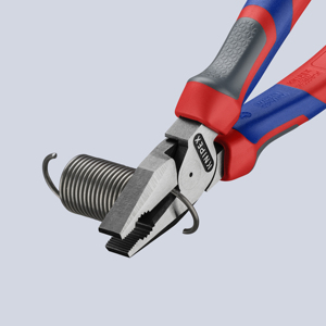 KNIPEX 02 02 180 Universal <b>pliers</b>, strong type, with comfort handles, black, atramentized, 180 mm - Product Image 4