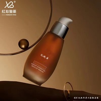 Stock du fabricant Vente en gros Bouteille transparente en verre à tête de pompe à bouche de canard avec compte-gouttes pour lotion de presse de 30ml