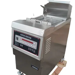 Mesin penggoreng ayam komersial Makanan Cepat Restoran penggorengan gas 25L mesin penggoreng terbuka dalam industri Harga untuk KFC