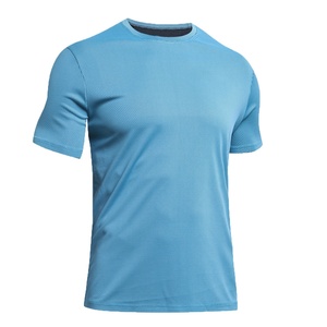 XIANGYU T-shirt sportiva da uomo <span class=keywords><strong>a</strong></span> girocollo <span class=keywords><strong>a</strong></span> maniche corte con motivo <span class=keywords><strong>a</strong></span> <span class=keywords><strong>pois</strong></span>, ad asciugatura rapida e traspirante in mesh, ideale per palestra, corsa e allenamento - Product Image 3