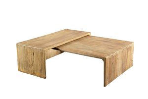 Mesa de Centro de Madera Natural, Estilo Minimalista para Sala de Estar Moderna, Decoración del Hogar - Product Image 2