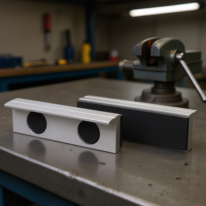 Cubiertas Magnéticas de Aluminio para Mordazas de Tornos de Banco, Recubiertas de Goma, Marca Fervi - Product Image 3