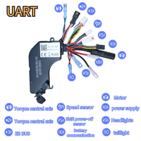 Controlador de Motor de Accionamiento Medio Bafang Versión UART para Bicicleta Eléctrica, 36V 48V 250W 350W, Repuesto para Motor de Accionamiento Medio Bafang G330 M400