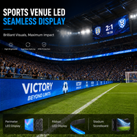 Écran LED P5 pour stade, grand écran vidéo HD 1080P avec luminosité de 4500 cd pour les sites sportifs, étanche IP65