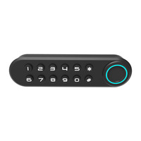 Cerradura Digital Inteligente para Gabinetes con Entrada de Código, Acceso Biométrico y Combinado, Material de Aleación de Zinc para Puertas de Madera, Gabinetes, Cajones y Armarios