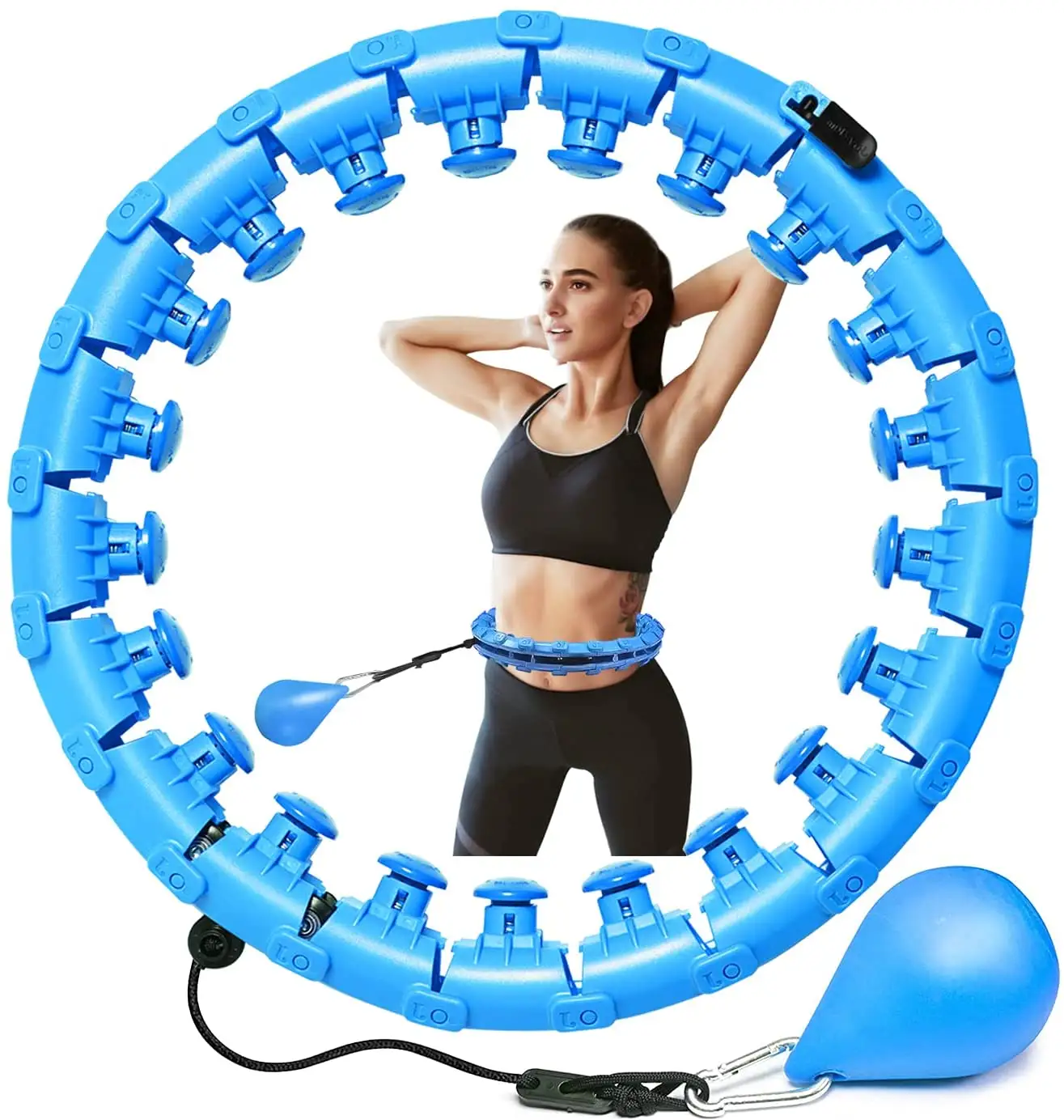 New Mobile Gym Fitness Smart Hula Ring Hoops For Adults Weight Loss