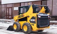 Mini Skid Steer Loader Diesel Wheel Loader Garansi 1 Tahun Bucket 0.5m Efisiensi Operasi Tinggi Bearing