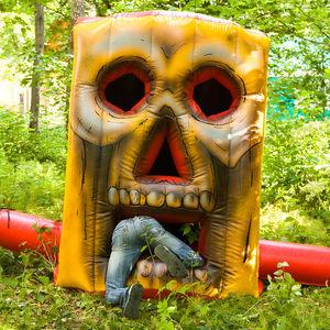 Calavera inflable de dardos nuevos, atracción de dardos inflables "Calavera" a la venta, campo de tiro de calavera pirata hinchable - Product Image 5