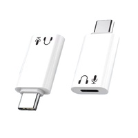 Adaptateur Type-C compatible avec les écouteurs 16 Convert, en matériau PC, pour tablette, écoute musicale et contrôle des appels