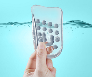 Solette Regolabili a <span class=keywords><strong>5</strong></span> Strati in TPR per Tallone, Comode e Flessibili, con Aumento di Altezza 3-6 <span class=keywords><strong>cm</strong></span>, per Uomini e Donne - Product Image 4