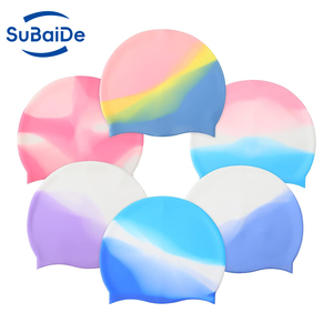 Personnalisation d'impression, logo amusant, protection des oreilles, bonnets <span class=keywords><strong>de</strong></span> <span class=keywords><strong>bain</strong></span> en silicone pour hommes - Product Image 5