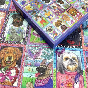 Rompecabezas de 1000 piezas con esquinas cuadradas, de alta calidad, apto para adultos, unisex, rompecabezas plano con diseño artístico de perros - Product Image 1