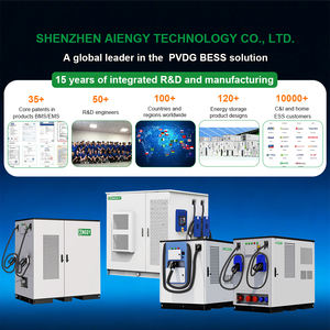 Système de recharge de véhicules électriques commercial AINEGY 138 kWh 120 kW, hybride triphasé, batterie au lithium fer avec batterie de stockage à refroidissement par air - Product Image 1