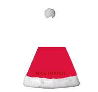 Meistverkaufte Polen-Flagge Weihnachtsmützen Komfortable Plüsch-Weihnachtsmützen für Erwachsene Neujahrs-Festliche Party-Kopfbedeckung