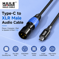 Câble de raccordement audio Type-C vers XLR mâle simple, pour téléphone, PC, iPad vers haut-parleur actif, mixeur, amplificateur, longueur personnalisable