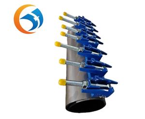 Nouvelle arrivée, collier de serrage de réparation à haute pression en acier inoxydable, surface lisse, connexion à bride, 1 pièce, résistant aux produits chimiques, pour les fissures - Product Image 1