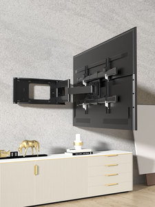 37-75 Inch Large Size Mobile Screen with Six <strong>Arms</strong> Swivel Full Motion <strong>Long</strong> <strong>Arm</strong> <strong>TV</strong> Mount Monitor Wall <strong>Bracket</strong> - Product Image 2