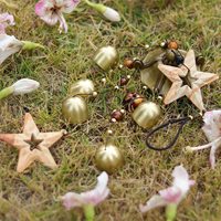 Campanas de Viento Decorativas para Jardín, de Tono Profundo, con 5 Campanas de Cobre, Estilo Chino, Hechas de Aluminio, Iluminadas