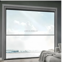 Ventana Corredera Vertical Automática Inteligente con Elevación Eléctrica, Moderna, Insonorizada, Resistente al Viento, de Doble Vidrio y Aleación de Aluminio con Motor