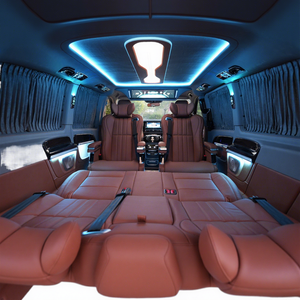 Kit d'aménagement intérieur de luxe personnalisé Dingkong pour Mercedes Benz <span class=keywords><strong>VITO</strong></span>, sièges <span class=keywords><strong>VIP</strong></span>, rideaux d'intimité en alliage d'aluminium, éclairage d'ambiance - Moderne - Product Image 1