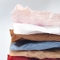 Papier d'emballage froissé imperméable 53cm*53cm pour emballage de fleurs, matériaux artistiques, emballage de bouquets, vente en gros